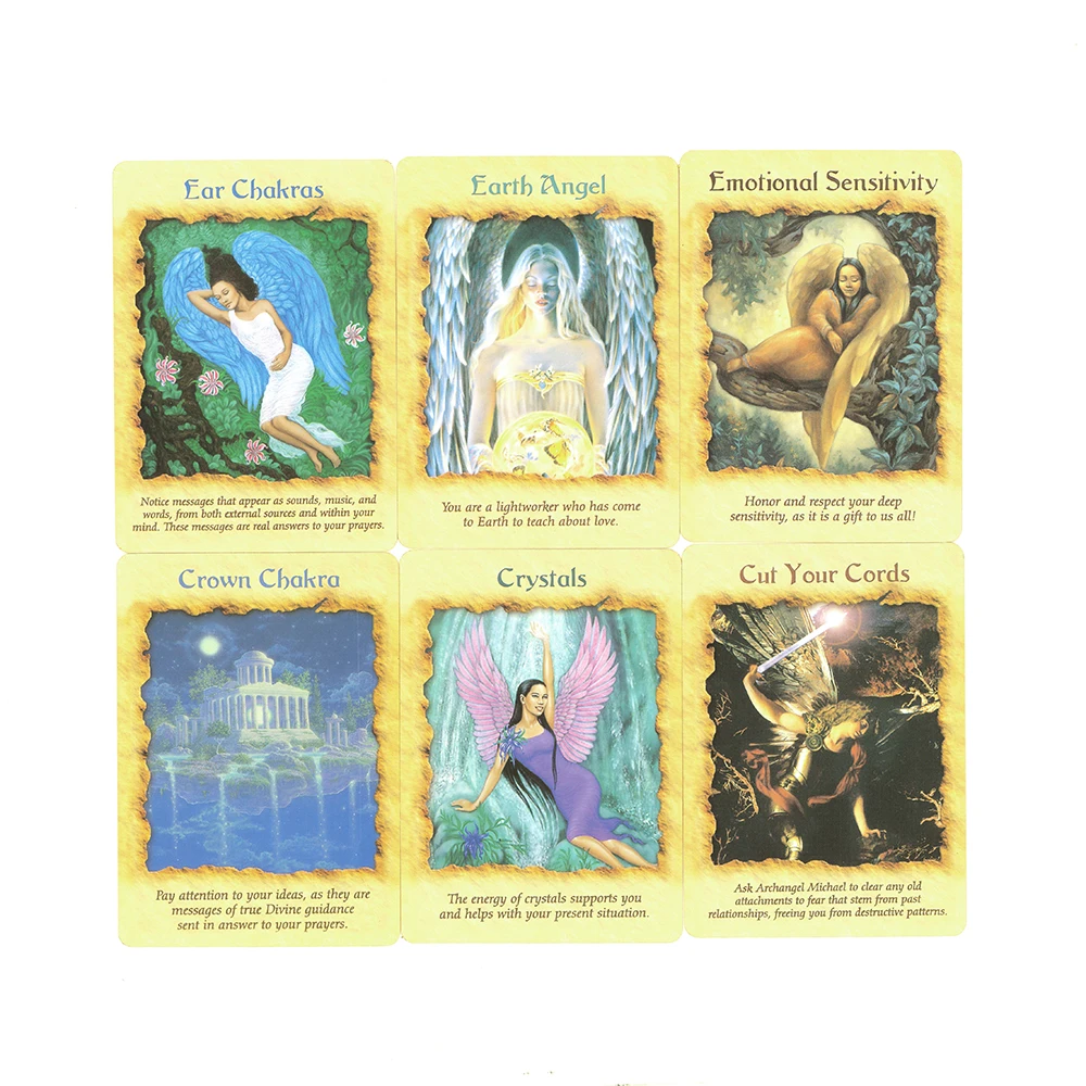 2022 Hot selling Full Doreen Virtue  Angel Therapy Oracle Cards Party Games Oracle Cards For Beginners PDF guidebook