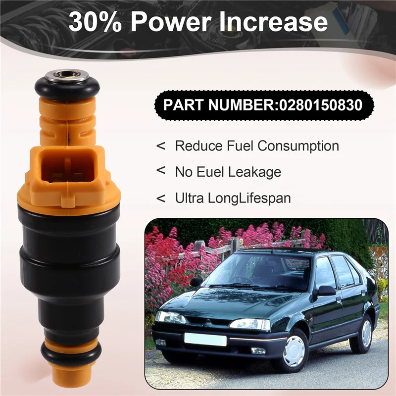 A99F-Per RENAULT 19 16V CLIO WILLIAMS 1.8 2.0 F7R Compatibile 4 PZ 0280150830 Set INIETTORI CARBURANTE