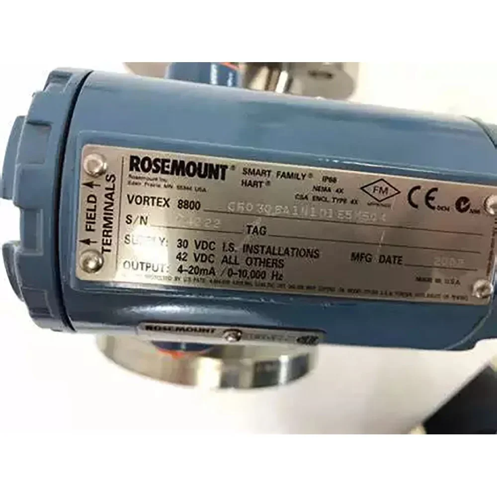 Emerson Rosemounte 8800D Series Vortex Flow Meter 8800 8800D 8800DR020SA1N1D1I5M5Q4