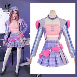 ROLECOS Game LOL Heartache & Heartthrob Caitlyn Cosplay Costume Caitlyn Women Uniform Halloween Carnival Party Outfit Fullset