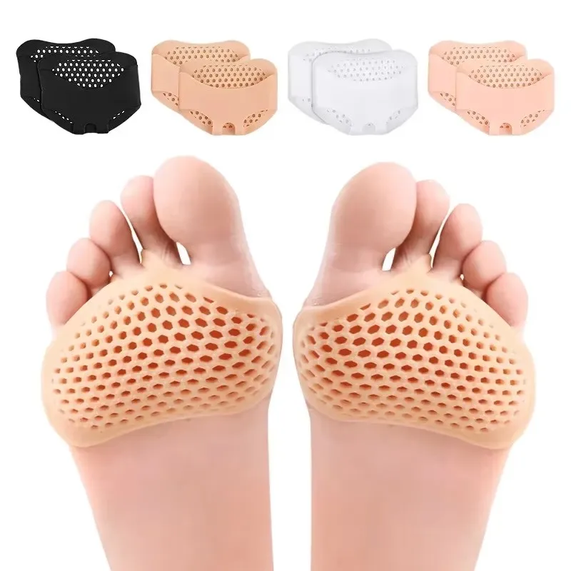1/2/4/6/8 pares de protectores de talón de silicona, almohadillas de gel para el metatarso, cojín para el antepié para mujeres y hombres, almohadilla de confort para los pies