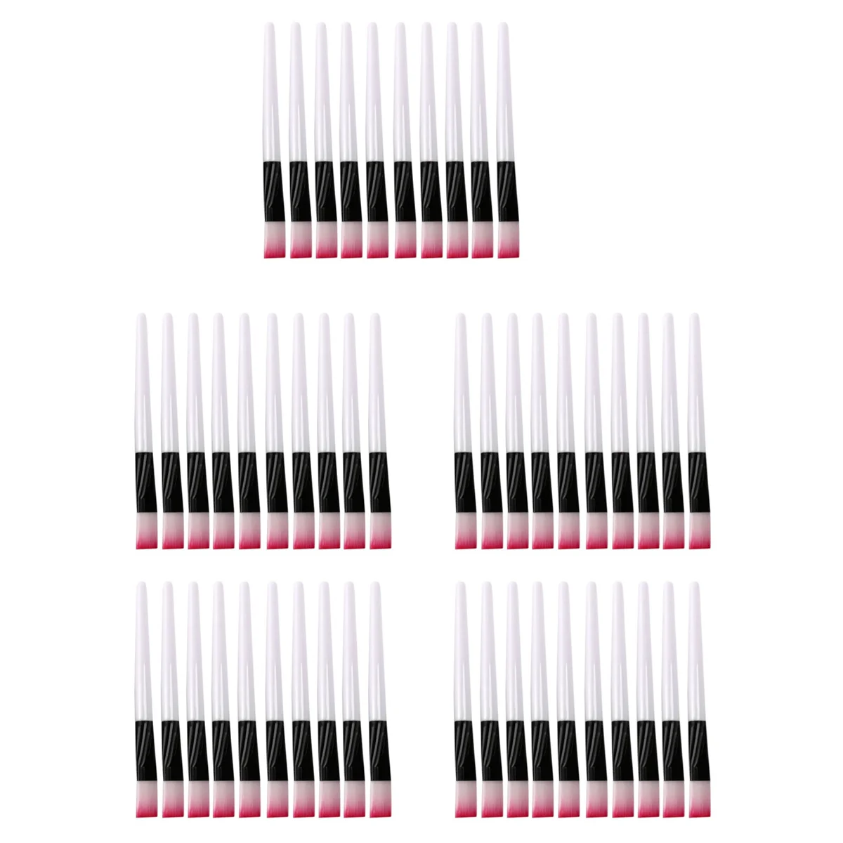 A72Z 50 Pcs Pink Brush White Bar Mask Brush Skin Care Makeup Tools