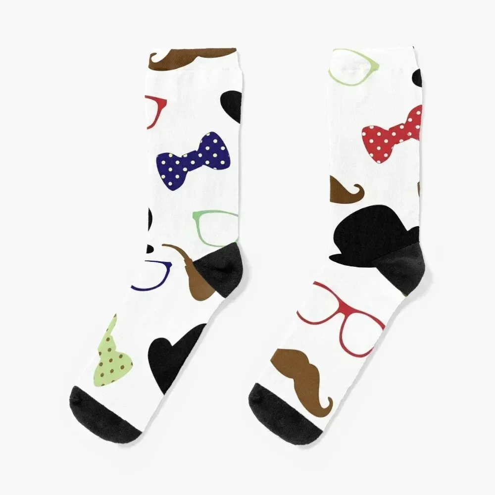Bow Tie Day 2020 Socks warm winter colored new year hiphop Socks For Man Women's
