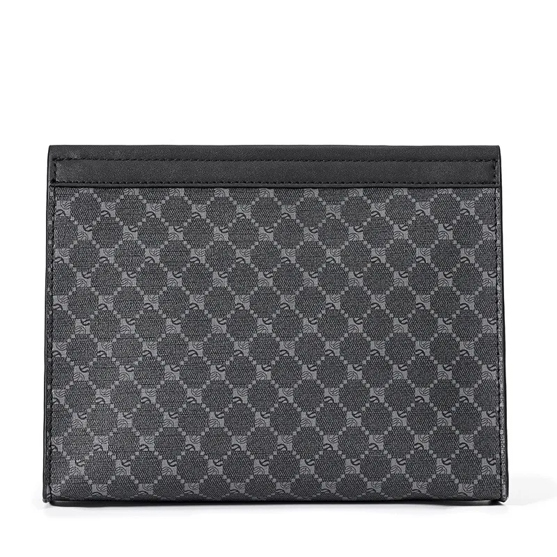 Luxury Brand Black Men Clutches for Men Bags High Quality Man Wallets Leather Large Purse Business Designer Male Clutch Bags