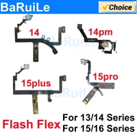 BaRuiLe 1pc LED Flash Light Sensor Flex Cable For iPhone 16 14 Pro Max 13 Mini 15 Plus Proximity Distance Ambient Repair Parts