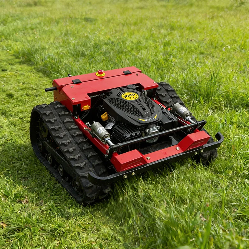 

Customized All Terrain Remote Control Lawn Mower Crawler Grass Cutter High Efficiency for Garden Farm Golf Course