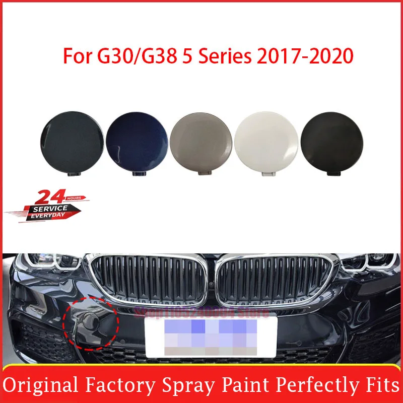 For BMW 5 Series G30 M Sport 51118077310 51118068068 OE Style Front Tow Hook Cover With Paint to Match & Perfect Fit For 2017-20