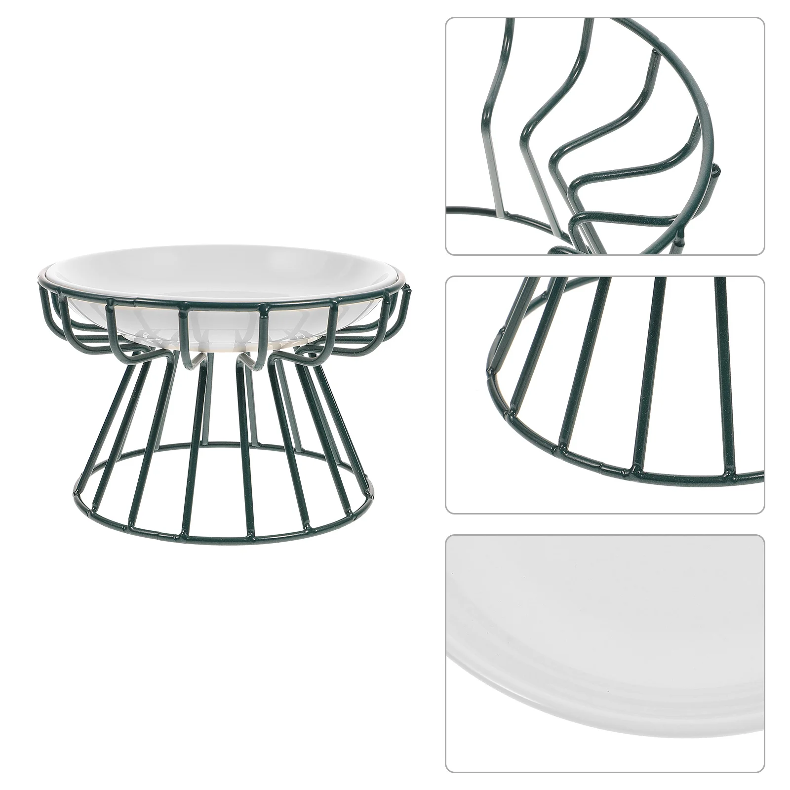 

1Set Cat Water Container Durable Practical Long Term Use Pet Feeder Easy Clean Up Pet Bowl Elevated Cat Bowl Dog Food Container