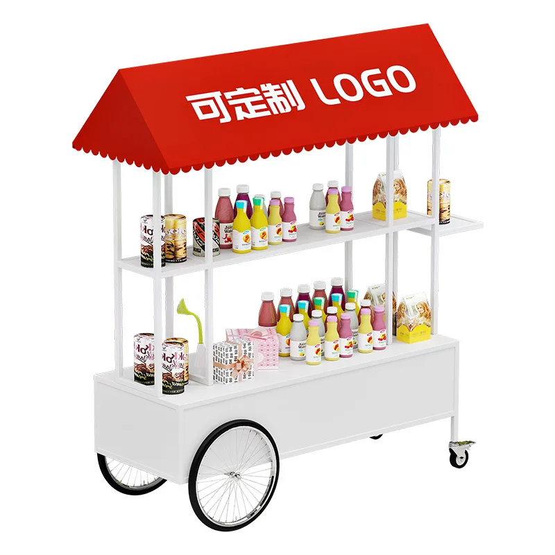 السوق المتنقلة تعويم مبيعات السيارات التجارية شارع وجبة خفيفة سيارة السوق الليلي كشك الحديد الفن تعزيز رف عرض الحدث