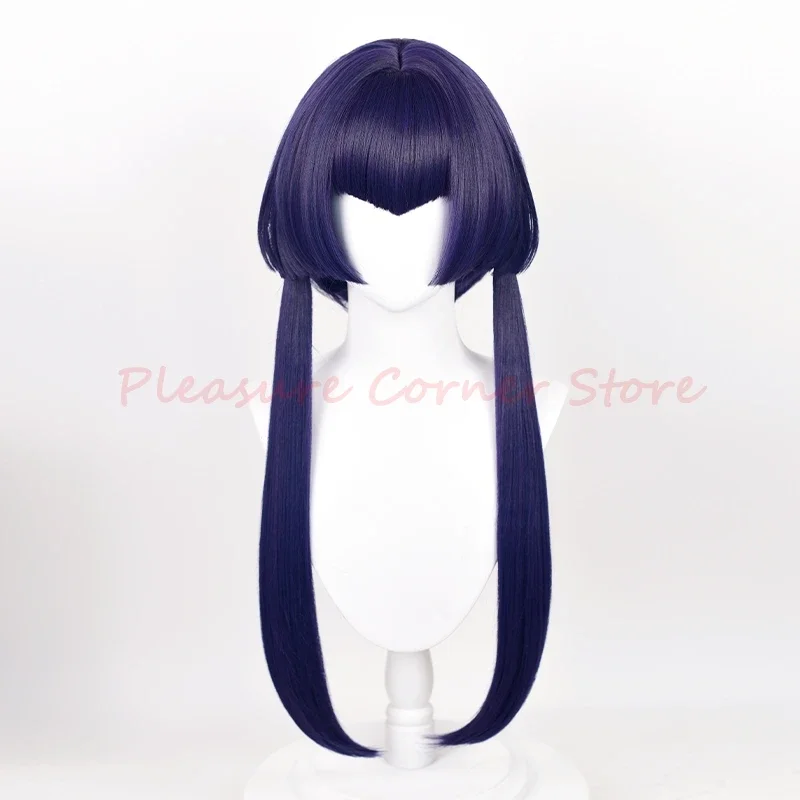 Genshin Impact Candace Cosplay Wig 70cm Wig Black Purple Wig Cosplay Anime Cosplay Wigs Heat Resistant Synthetic Wigs Halloween