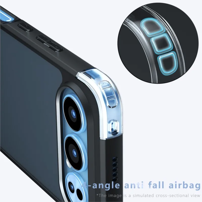 حافظة لهاتف Honor 500 Pro 5G من مادة البولي يوريثان + غطاء خلفي شفاف من الأكريليك وسادة هوائية مضادة للسقوط لهاتف Honor 500 Pro 5G Honor 500 5G