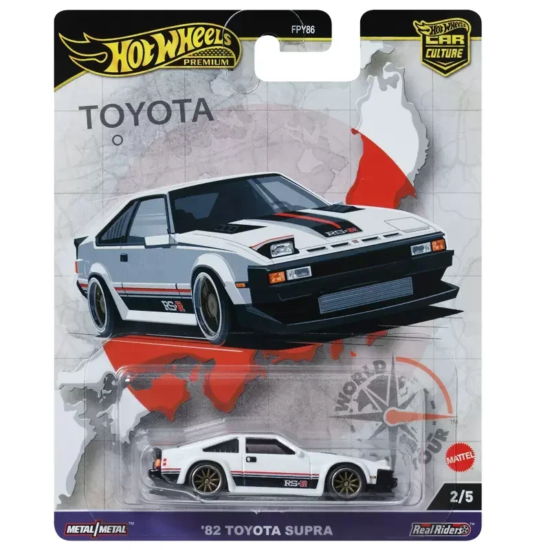 Original Hot Wheels Car Culture World Tour Premium Models Audi Volkswagen Golf Audi Alfa Toyota Supra Boys Toys 1/64 Automobile