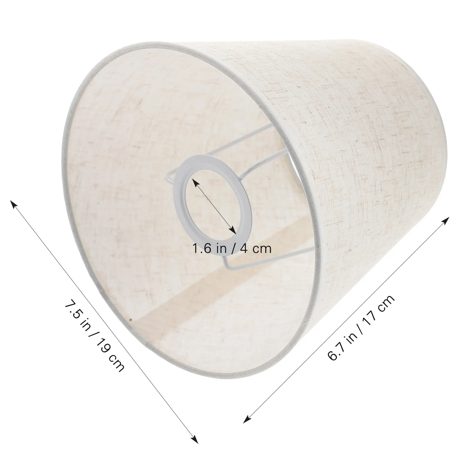 Linen Lamp Shade Replacement for Table Desk Bedside Floor Lamps Lightweight Fabric Light Cover Modern Simple Design Home Bedroom