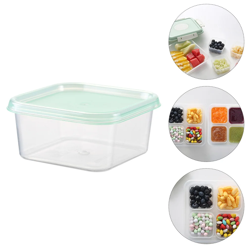 

8pcs Reusable Baby Storage Containers Clear Snack Fruit Sauce Dry Food Organizer Tight Seal Lid Infant Food Box Container