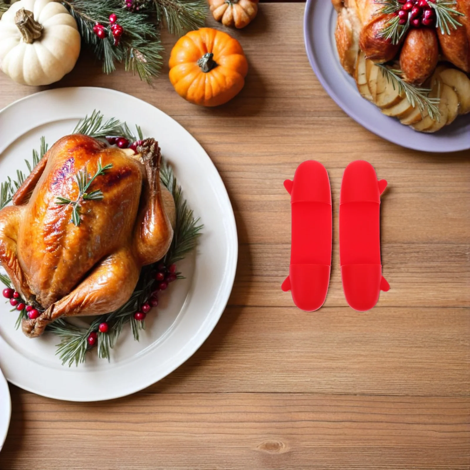 

1Pairs Silicone Heat Insulated Finger Mitts Mini Heat Resistant Finger Tongs Plate Holder Clamp Bowl Clips Kitchen Cooking Oven