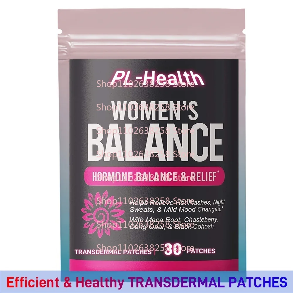 30 Patches Hormone Balance Transdermal Patches for Women PMS & Menopause Hormonal & Menstrual Support