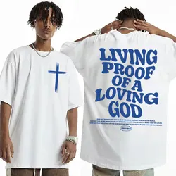 Aesthetic Christian T Shirt Mens Christians Apparel Brown Jesus Tee Shirt Women's Harajuku Vintage Oversized T-shirt Streetwear