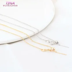 2PCS Full Length 53CM 14K Gold Color Brass Necklaces Finished Chains Jewelry Making Supplies Diy Findings Accessories