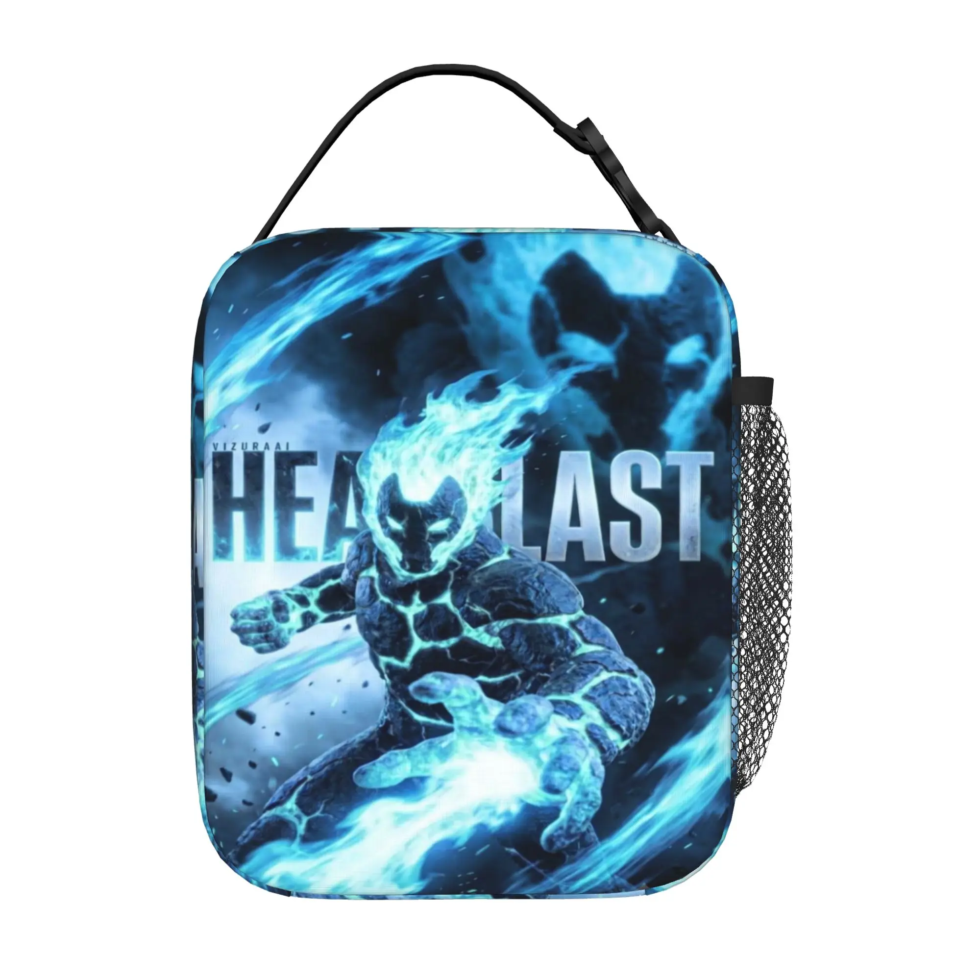 Back to school season  Snack Bag Heatblast Ben10 Alien Fire Hero Vintage High Street Personalised Solid Lunch Bag