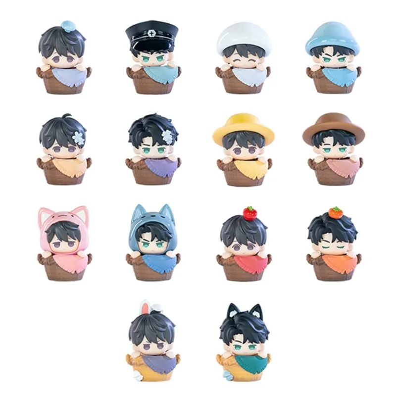 Pudełko Niespodzianka z Grzybkami PVC, Małe Urocze Pudełko na Jedzenie, Oryginalne Luming Studio, Urocze Ziarno Youyou Bean, Ręcznie Robiona Dekoracja, Prezent Niespodzianka