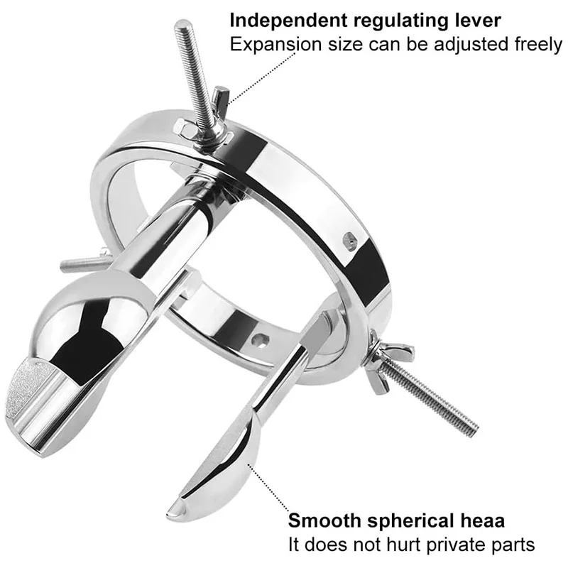 موسع شرجي معدني قابل للتعديل ، ألعاب جنسية للرجال والنساء ، نقالة مهبلية ، قابس مدبب ناعم لإدخاله بسهولة