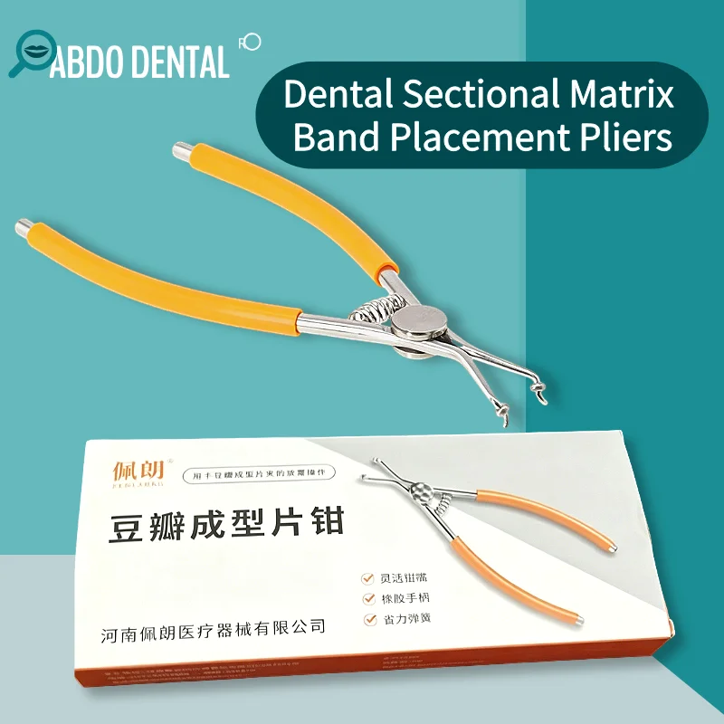 

Dental Sectional Matrix Pliers Rubber Dam Clamp Forceps Orthodontic Ligature Placing Pliers
