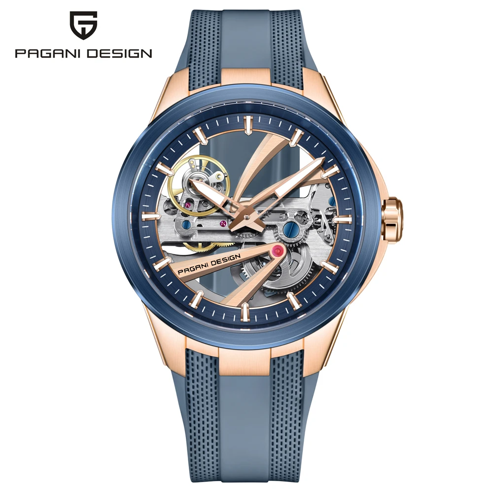 PAGANI DESIGN Hollow Men's Watches Mechanical Luxury Automatic Watch Men AR Sapphire Waterproof Luminous Man Gift Clock