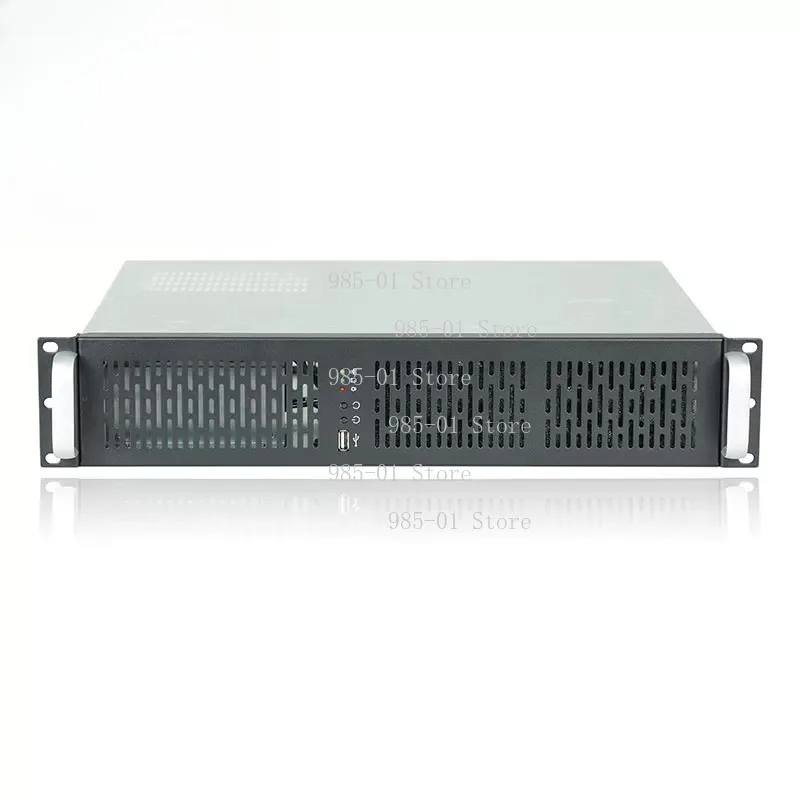 2U Server Chassis 330mm Short Dustproof Case MATX Motherboard Standard ATX PSU Monitoring Server