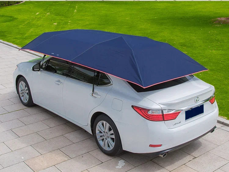 Patent holder Lanmodo Silver Semi-Auto Car Sunshade for SUV Mobile Advertising Car Sun Shade