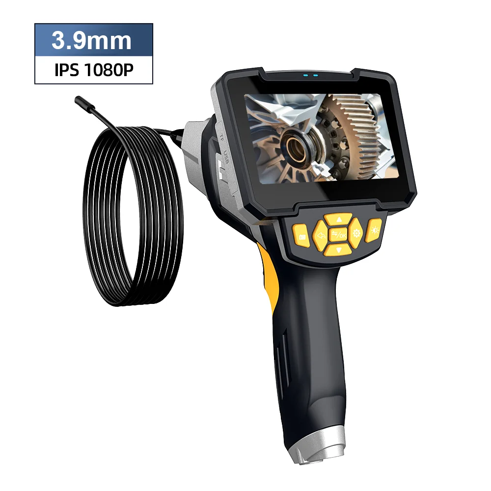 4.3 Inch LCD Screen Industrial Endoscope Videoscope Auto Maintenance Workshop Tools Electronic Borescope with 8 Leds Light