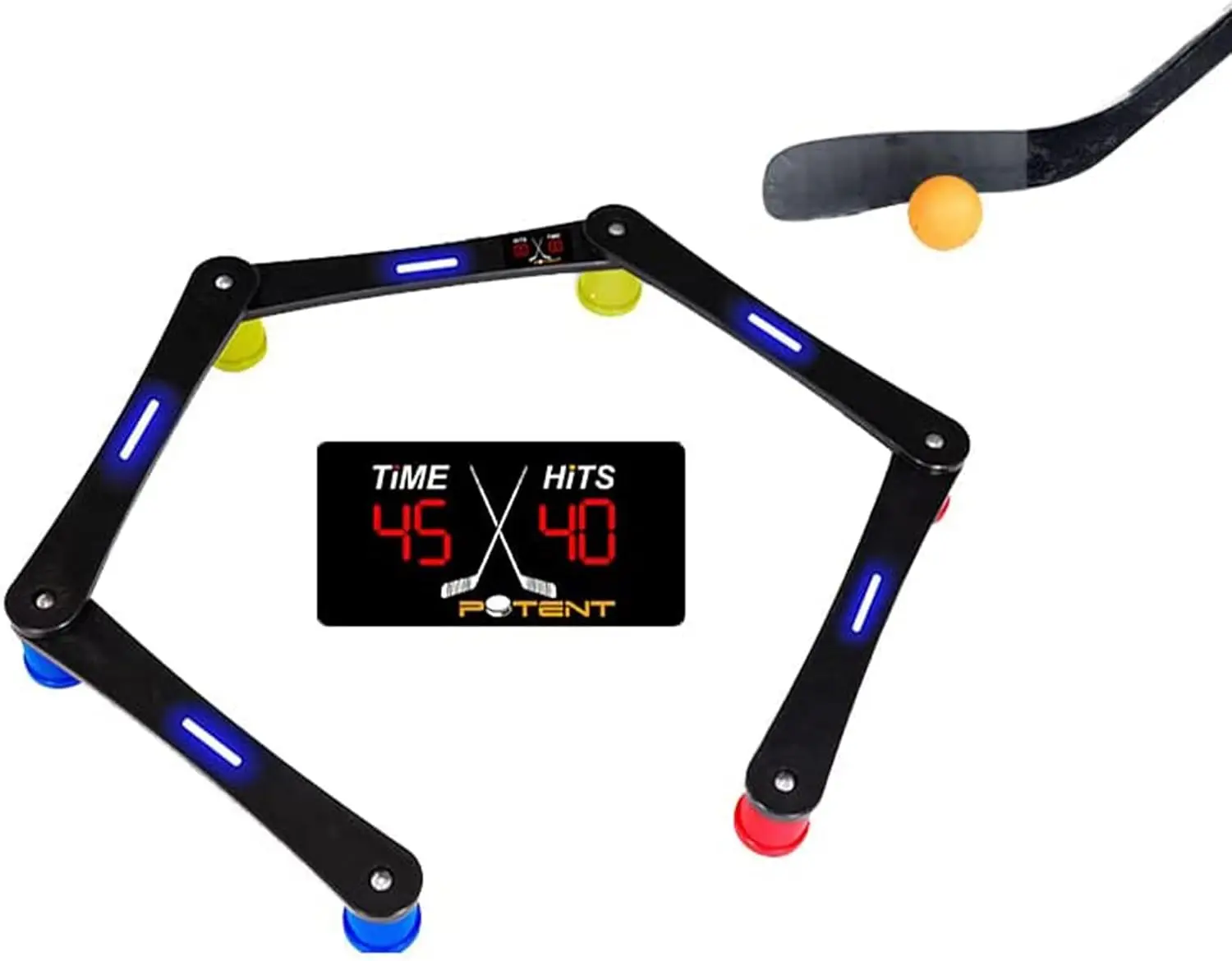 Portable On & Off Ice Training Aid - Practice Puck Control & Reaction Times - Great Gift for Hockey Players of All Ages