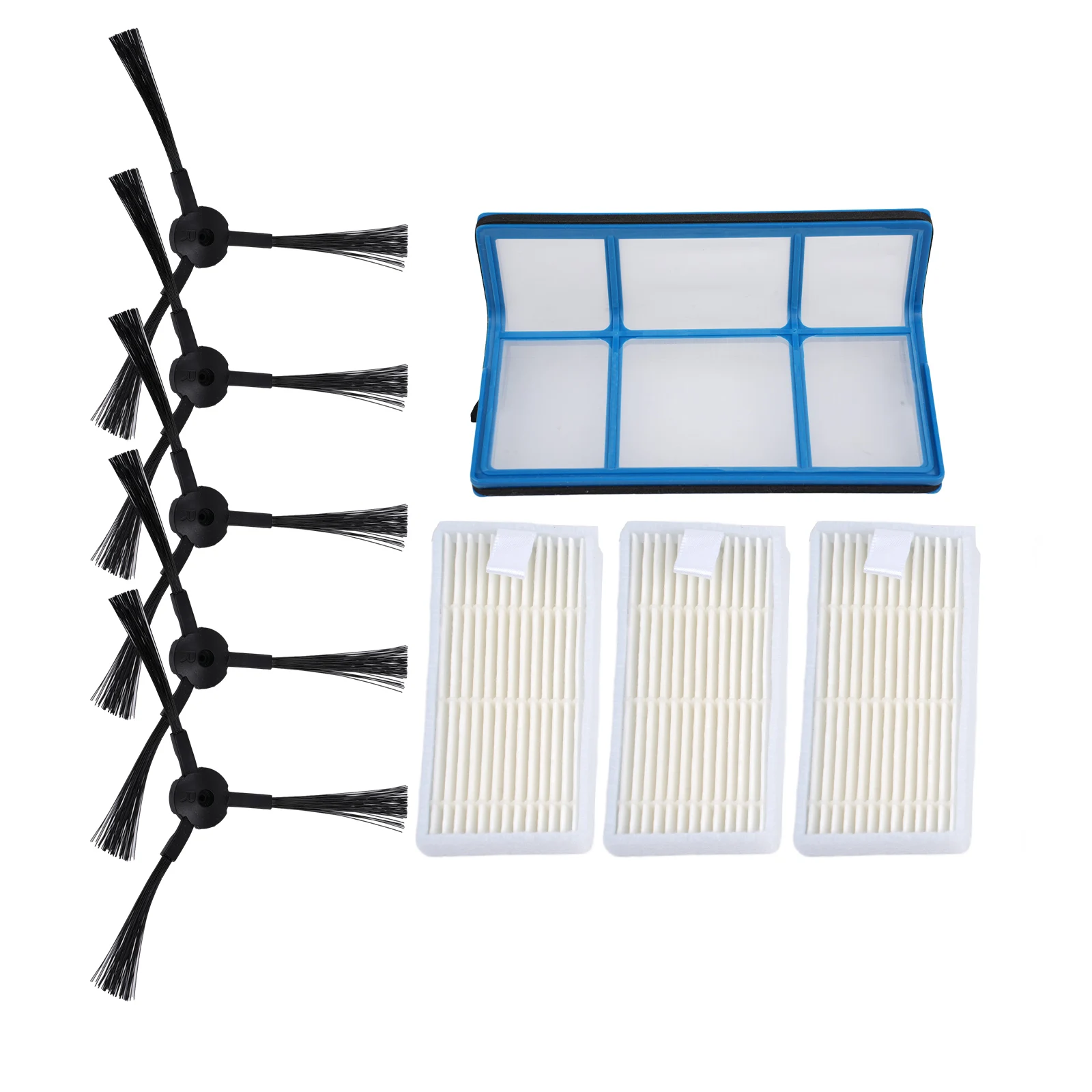 Vacuum Cleaner Kit Side Brushes Filters For ZACO For V3 V3s V5 V5s V5s Pro  For MEDION MD16192 MD18500 MD18501 MD18600 Parts