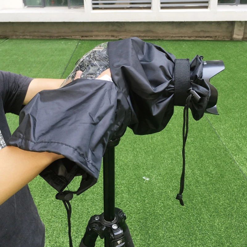 กล้องกันน้ํา Rain Cover เสื้อกันฝนป้องกันฝุ่นสําหรับ Canon Nikon Panasonic Fuji กล้อง DSLR อุปกรณ์เสริม