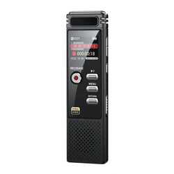 Voice Activated Portable Recorder MP3 Player Telephone Audio Recording Dual Arc Microphone Digital Voice Recorder Dictaphone