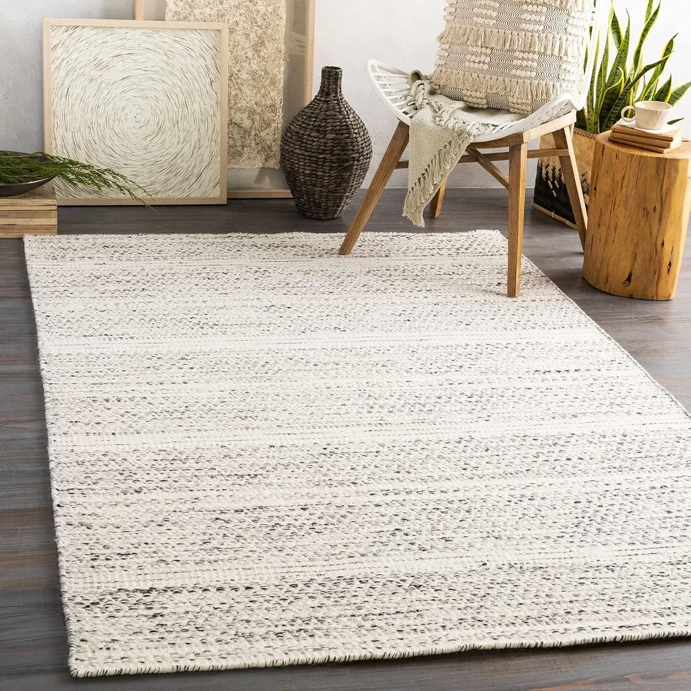 

Williford Natural Fiber Contemporary Living Room Bedroom Area Rug - Moroccan Farmhouse -100% Wool