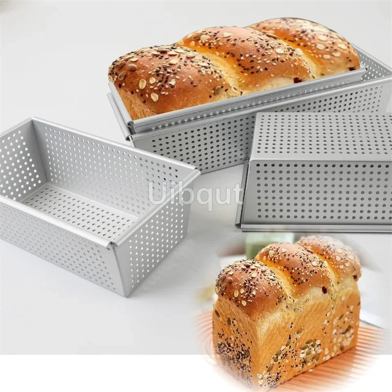 retangel hole bread Cake Mold Pudding oven Pan Anodized Alloy Aluminum Non-stick Mould Baking Multi Sizes Bakeware Cake Tools