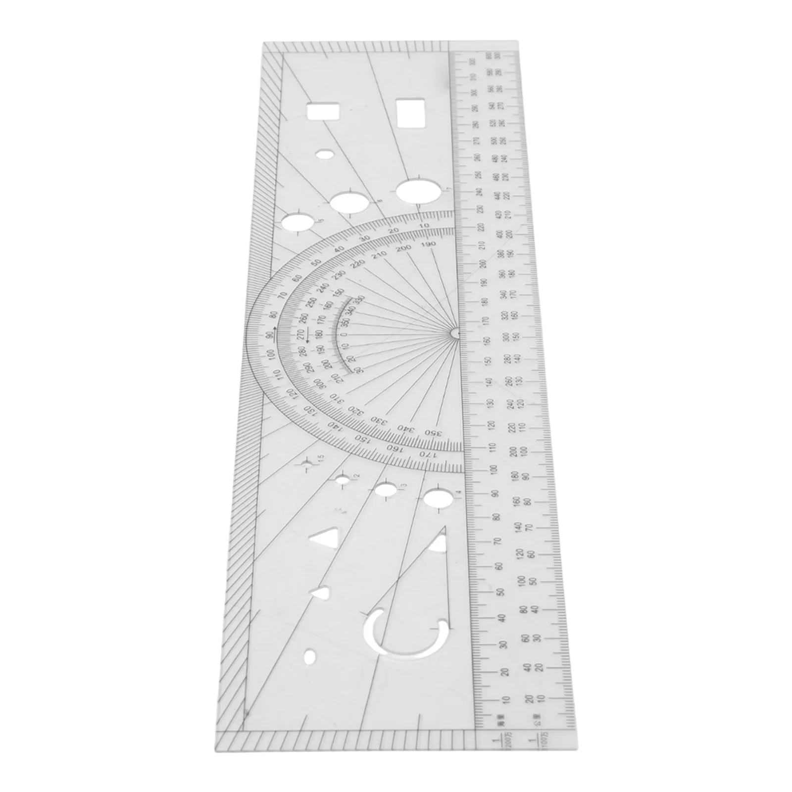 

Navigational Plotting Tool Pilot Route Planning Tool Pilot Training Equipment Clear Printed Scales 31.7 Cm X 8.5 Cm
