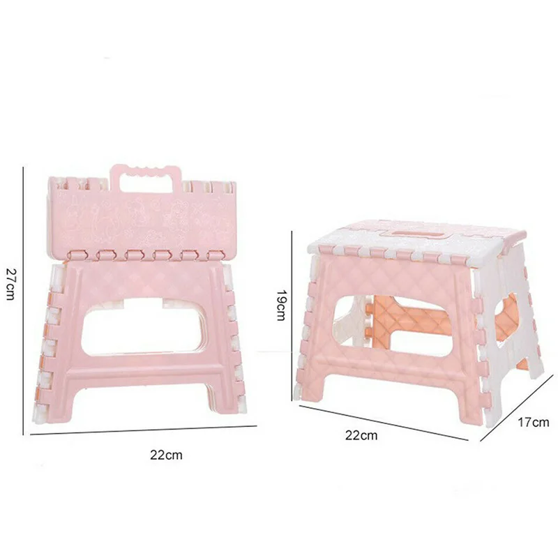

H-W Plastic Multi Purpose Folding Step Stool Home Train Outdoor Foldable Storage