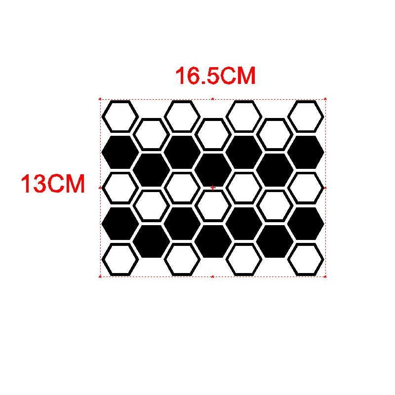 Motorcycle  Stickers Modification Waterproof Honeycomb Reflective Decal