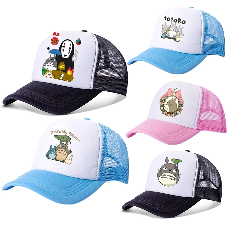 

Totoro Girl Boy Baseball Cap Anime Cartoon Sun Hat Parent Children Casual Outdoor Hats Fashion Peaked Cap Kids Kawaii Hats Gift