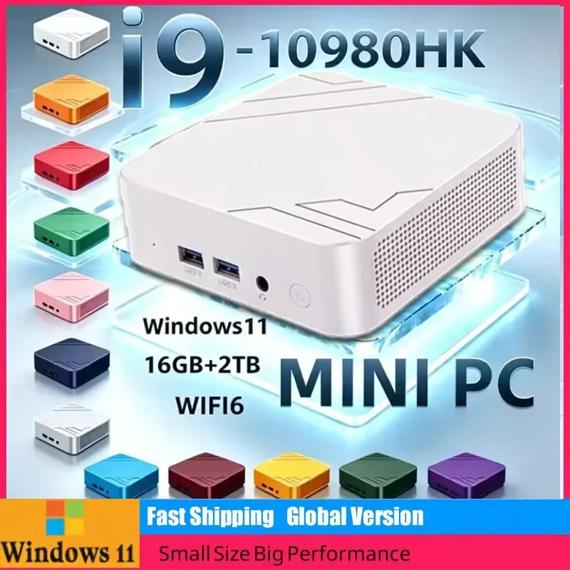 高性能ミニゲーミングpc-2026-インテル-core-i9-10980hk-32gb-ram-2tb-nvme-ssd-超高速起動-4k-uhd-ホームオフィスミニコンピューター
