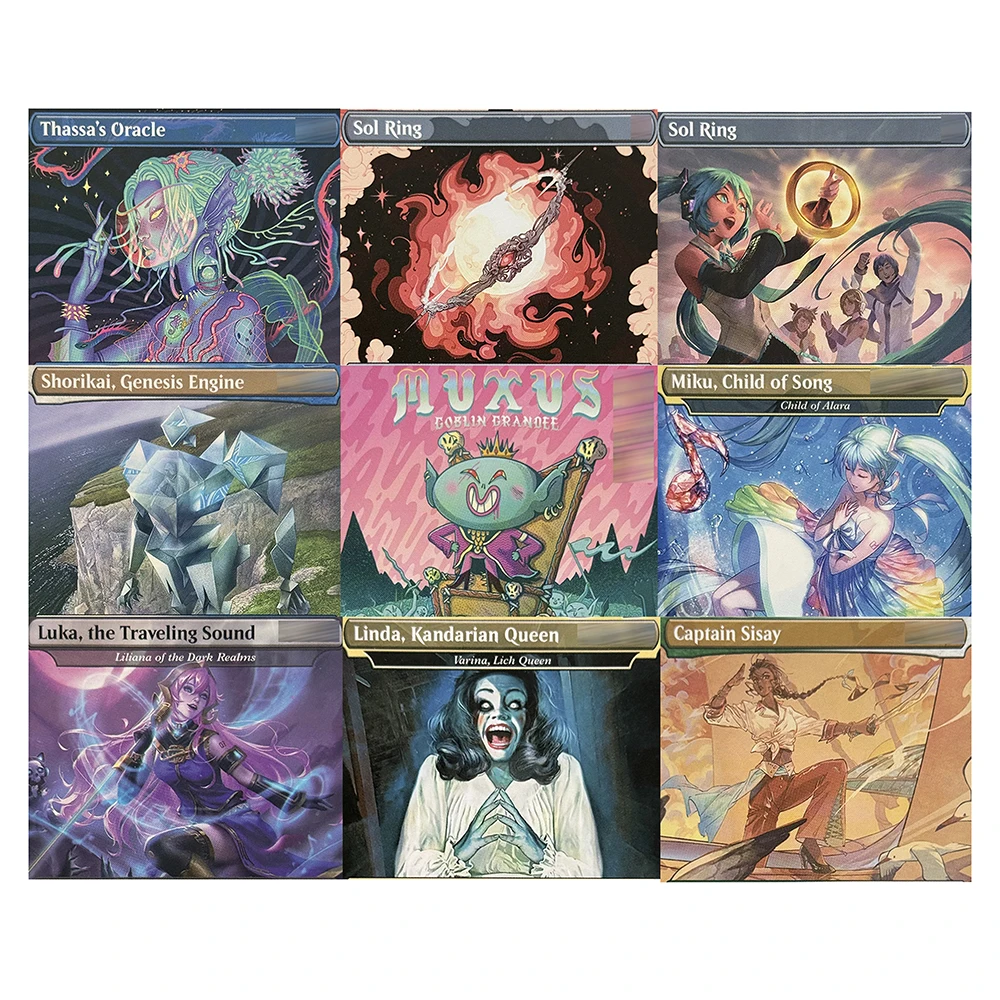 

Карты HOLO «сделай сам» Prxoy Sld Captain Sisay Command Tower Sol Ring по индивидуальному заказу Miku TCG, домашние игровые карты, подарки собрать