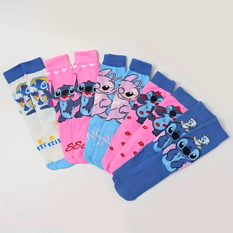 5 Pairs of Fashionable and Novel Cartoon Pattern Breathable and Comfortable Outdoor Sports Socks Suitable For Both Men and Women