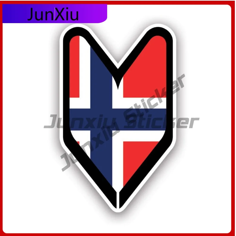 

Norwegian Driver Badge Stickerwaterproof Outdoor Decalswakaba Cool Car Waterproof Vinyl Decal For Motocross Protection Sticker