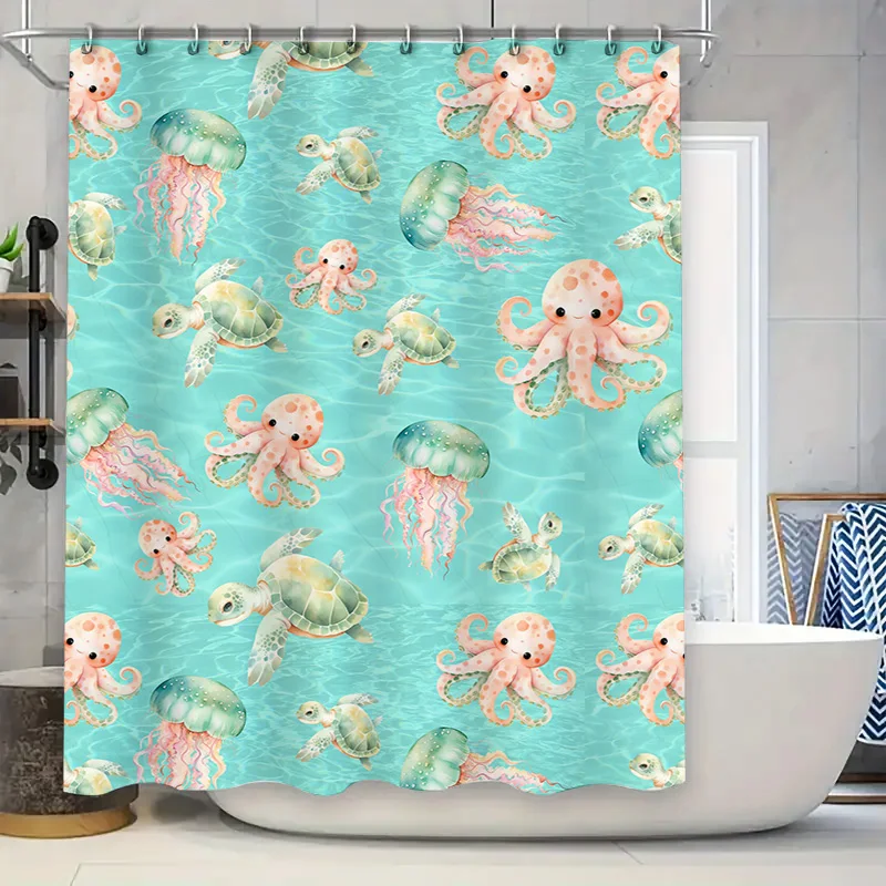 

Золотая звезда, черная блестящая занавеска для душа для декора ванной комнаты, водонепроницаемая, легко чистящаяся, аксессуары для домашней ванны