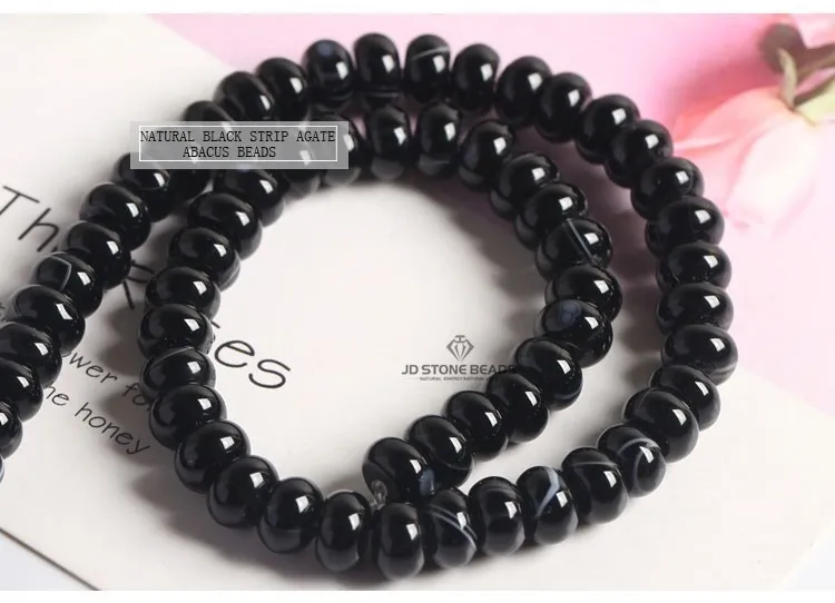 8x5mm Naturstein Gelbes Tigerauge Rosa Quarz Flache Abakusperle Lose Zwischenperle für Schmuckherstellung DIY Halskette Armband – Detail 6