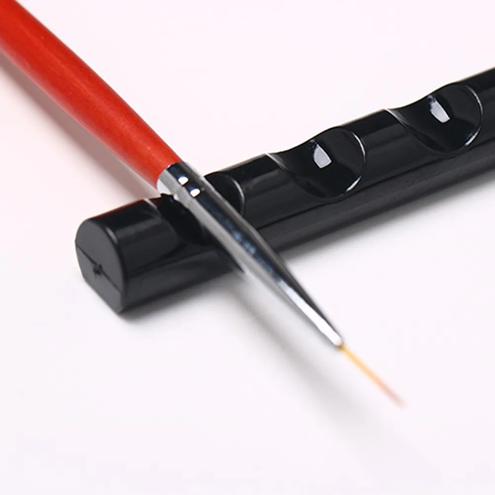 5 stücke Kunst Halter 5 Grid Tragbare Kunststoff Stift Lagerung Rack Für Uv Gel Stift Nagel Pinsel Rest Stehen Für nagel Salon Diy Verwenden