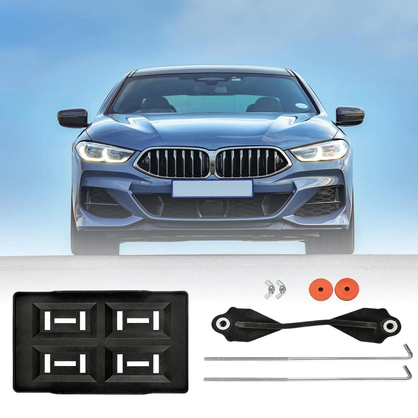 

Battery Tray Bracket Adjustable Holder Battery Hold Down Tray Mounting Base For Automotive Truck Trailer RV Boat Marine