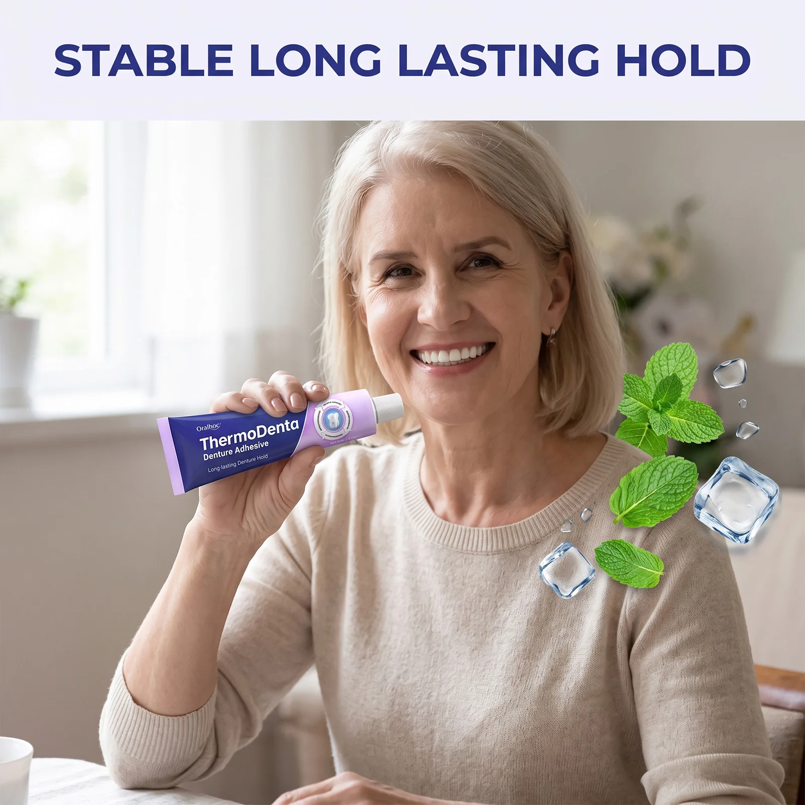 1/2/3PCS Denture Adhesive Cream Strong Hold Natural Fit Comfortable Secure Fixation False Teeth Bonding Gum Care Oral Hygiene