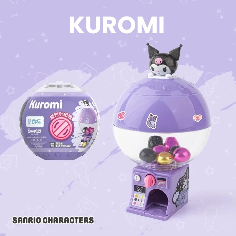 Kawaii سانريو مرحبا كيتي كورومي سينامورول أنيمي اللبنات آلة لف البيض الصغيرة الجمعية لعبة لعبة من الكارتون هدايا الاطفال